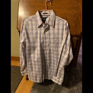 Gap plaid button down - medium
